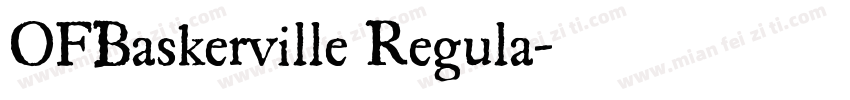 OFBaskerville Regula字体转换